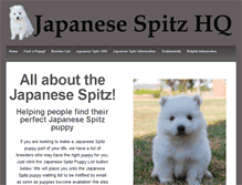 Tablet Screenshot of japanesespitzhq.com
